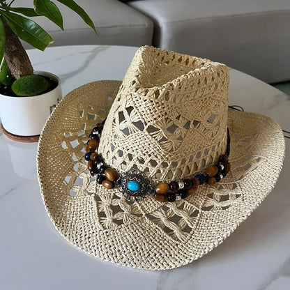 Vintage Summer Beach Bohemian Straw Hat