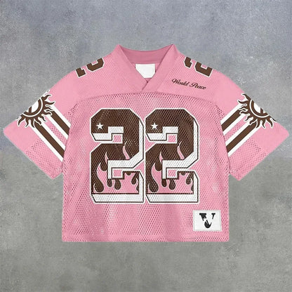 American trendy football jerseys retro streetwear