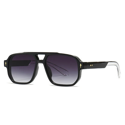 Double Bridges Square Sunglasses men