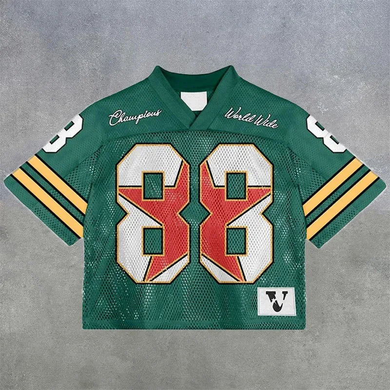 American trendy football jerseys retro streetwear