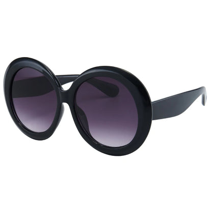 Retro Oversized Round Frame Sunglasses