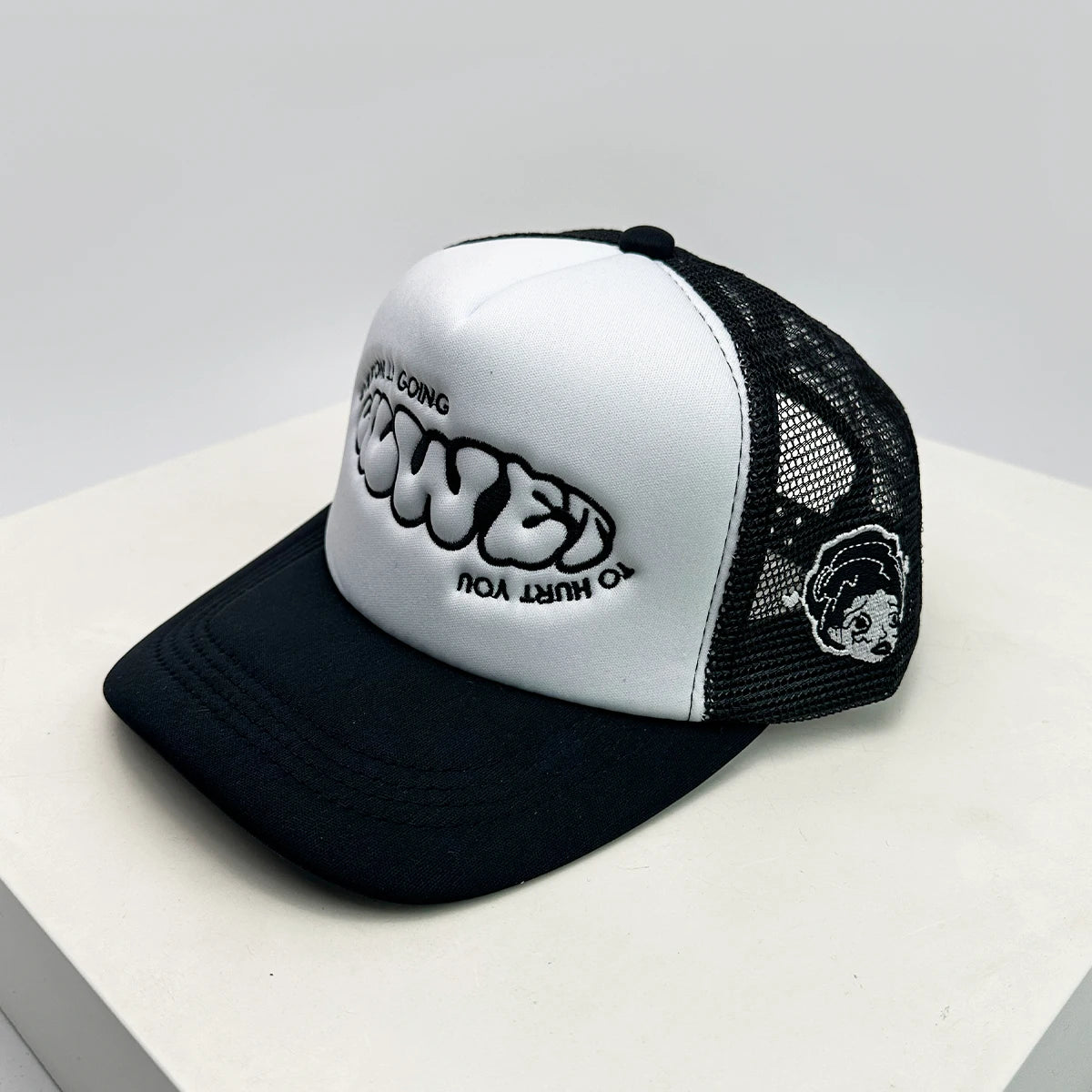Printed Letter Embroidery Baseball Cap