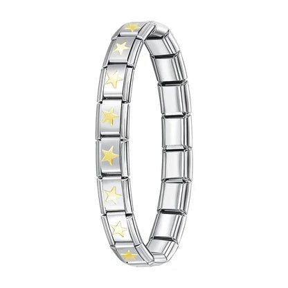 Hapiship Charm Bracelet Stainless Steel