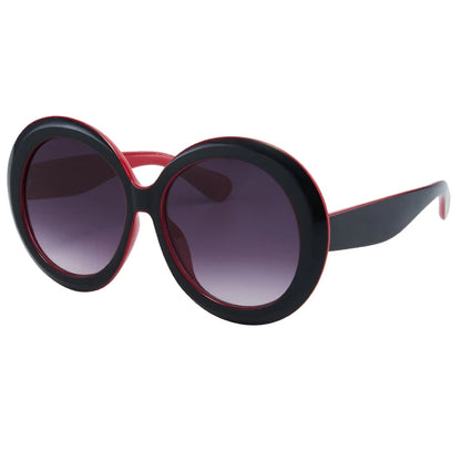 Retro Oversized Round Frame Sunglasses