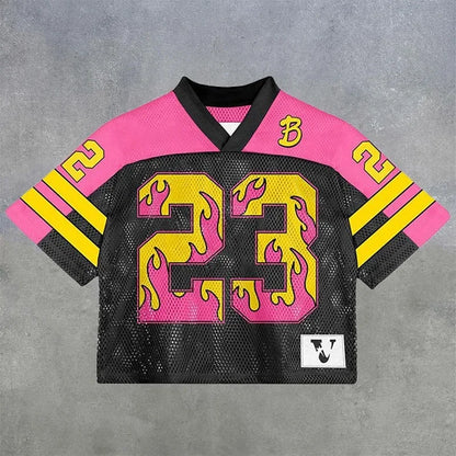 American trendy football jerseys retro streetwear