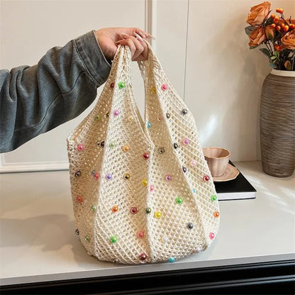 Summer Tote Bag Beach Pearl