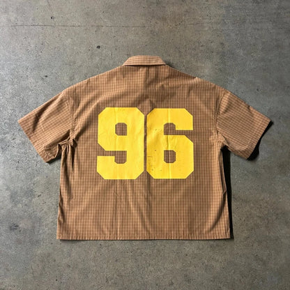 Streetwear Trendy Hip Hop Short Sleeved Shirt