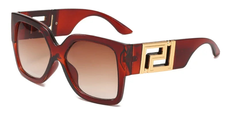 Luxury Design Oversized Sunglasses Square Retro