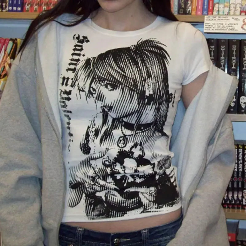 90s Vintage Emo Casual T-shirt