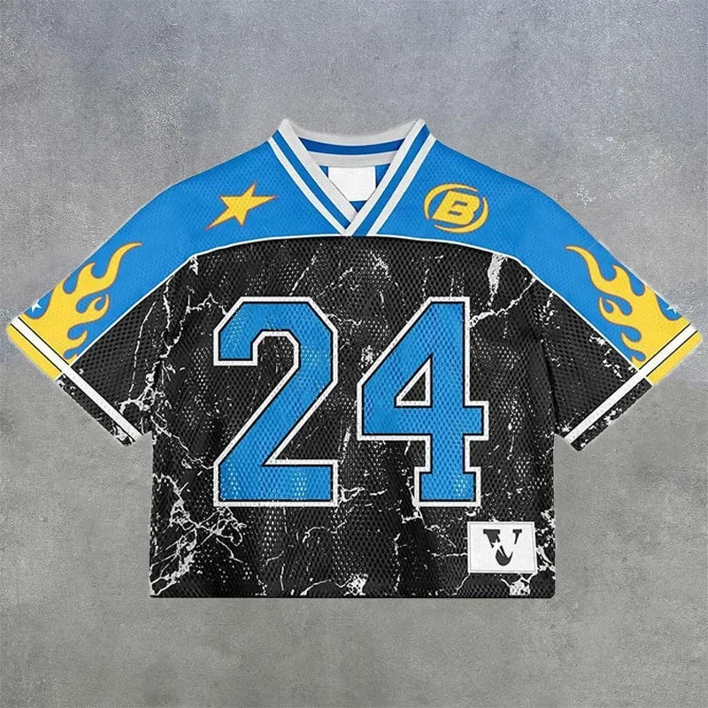 American trendy football jerseys retro streetwear