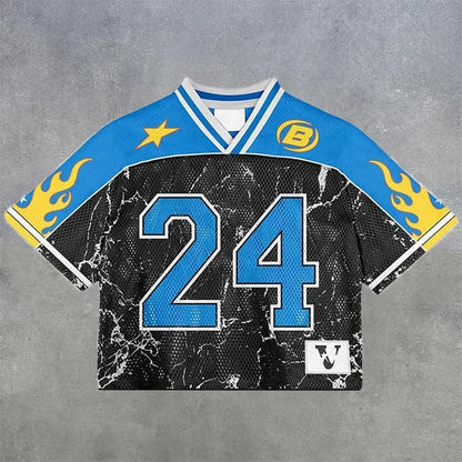 American trendy football jerseys retro streetwear