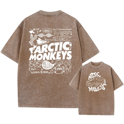 Retro Rock Arctic Monkeys T-Shrit Vintage Washed