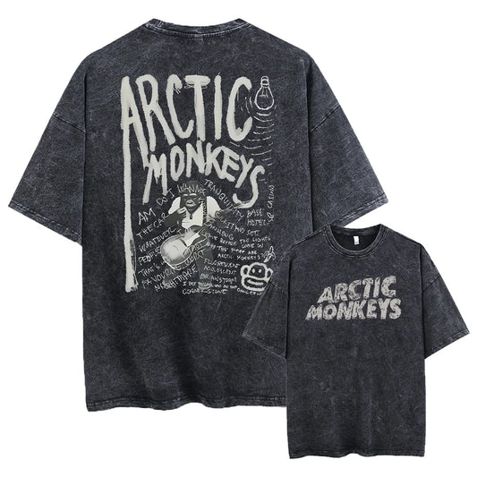 Retro Rock Arctic Monkeys T-Shrit Vintage Washed