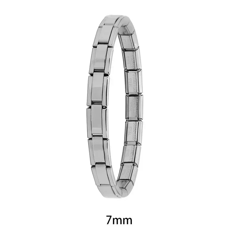 Itanlian Elastic Charm Bracelet Stainless Steel