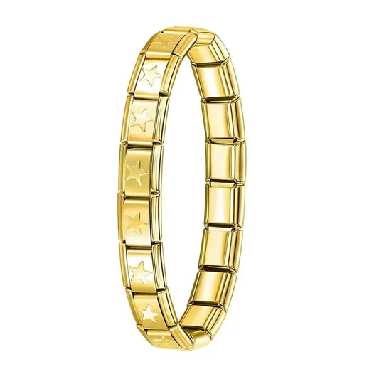 Itanlian Elastic Charm Bracelet Stainless Steel